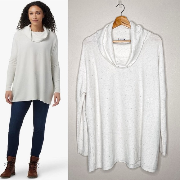 Smartwool | Edgewood Poncho Sweater in Natural Donegal - Picture 1 of 8